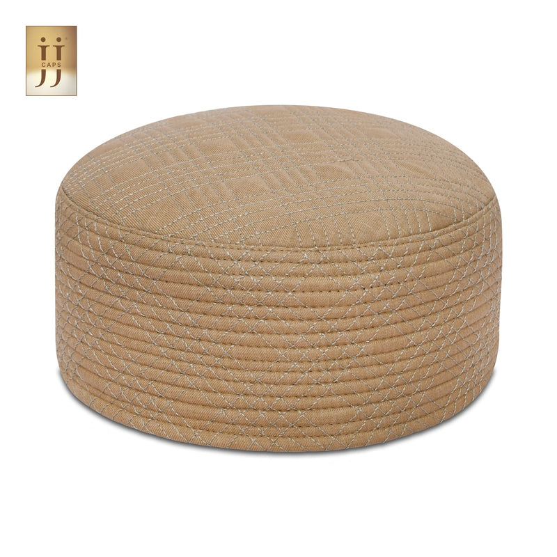 2 in 1 Namaz Premium Cap showcasing dual Golden and Navy Blue styles by HayaStyle.