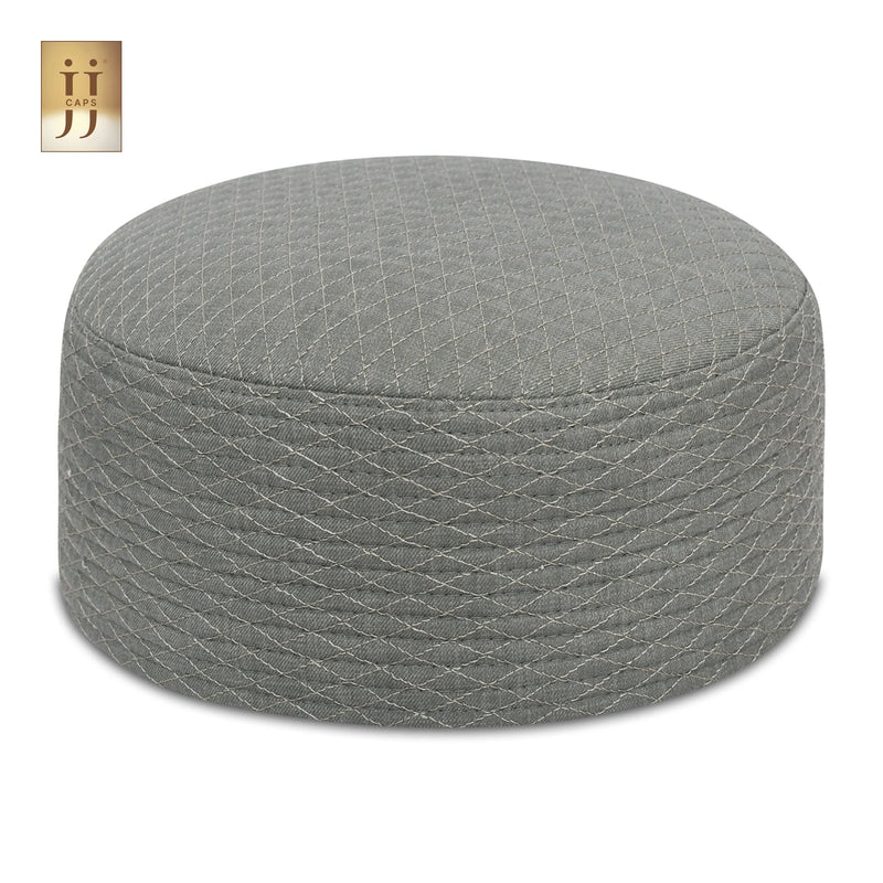 HayaStyle reversible Kufi cap in Soft Sage color fabric with refined Al-Khalil design.