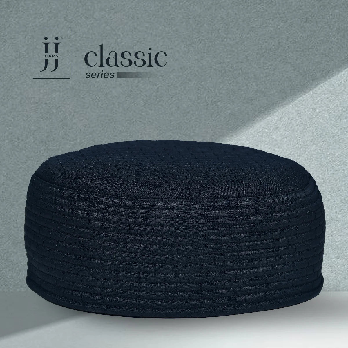 HayaStyle reversible Kufi cap in black featuring the strong Gaza design, inspired by JJ Caps®.