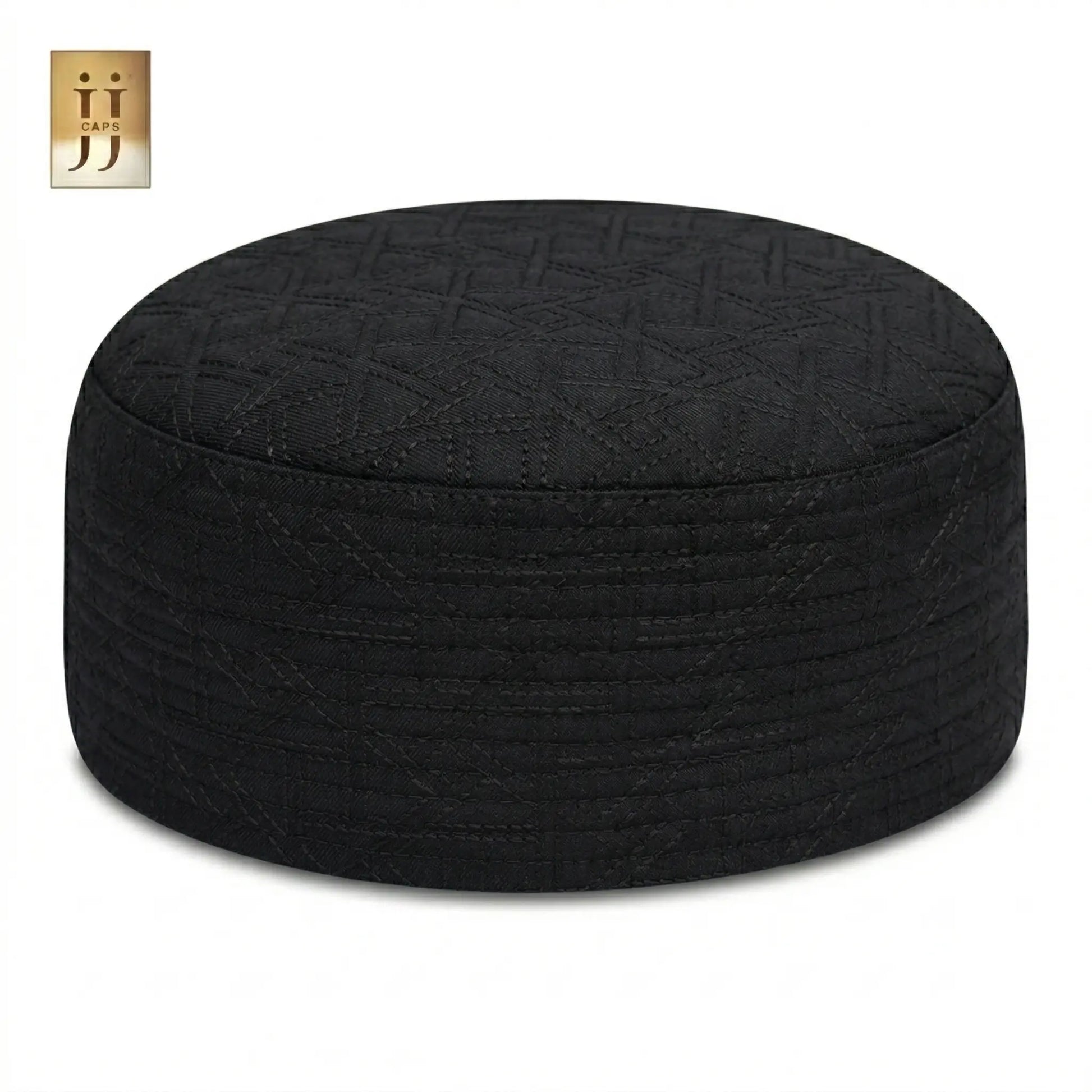 Reversible Black Riyad & Dark Green Safah Premium Kufi Cap | JJ Caps®