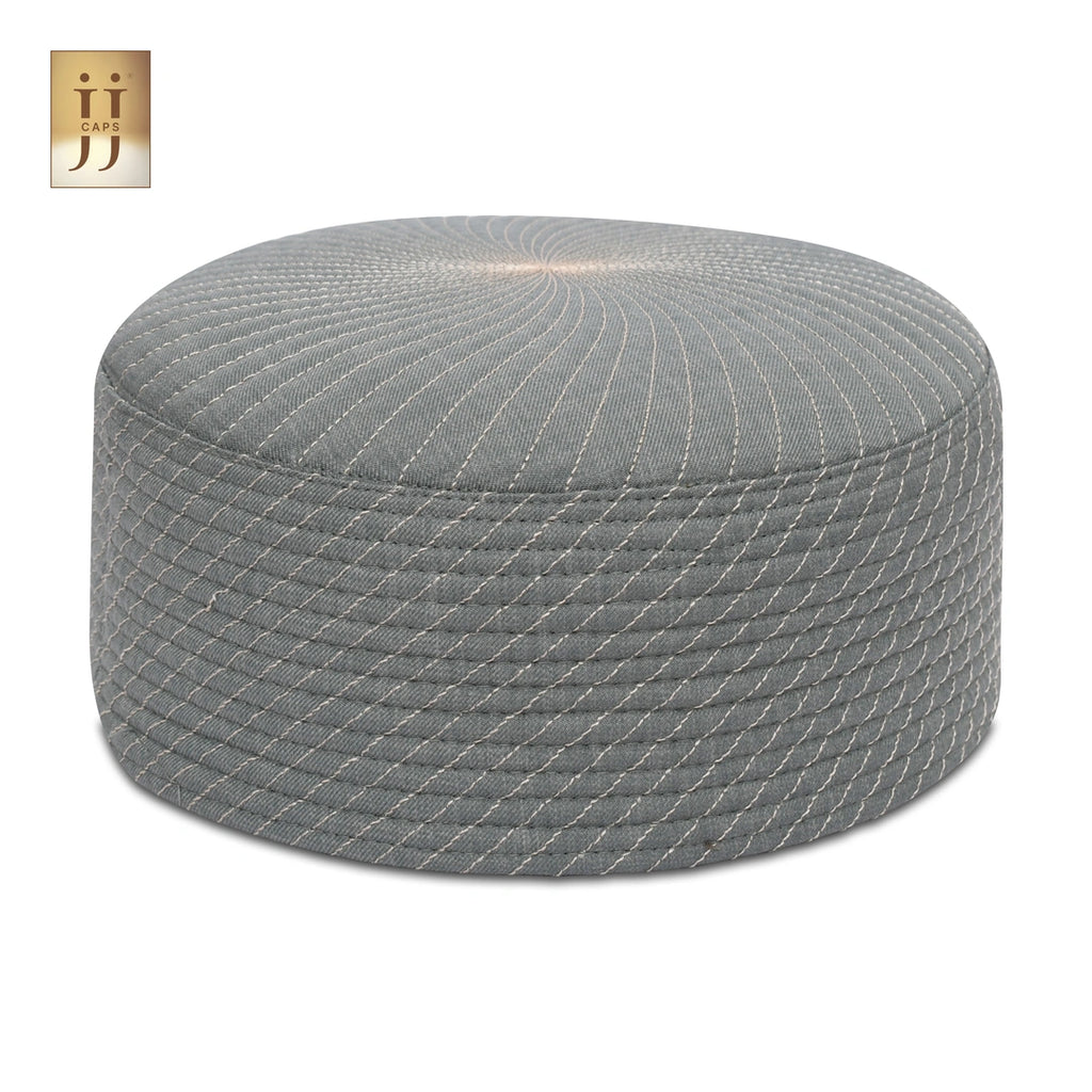 Junaid Jamshed inspired reversible JJ Topi featuring Uhud and Siraj patterns.