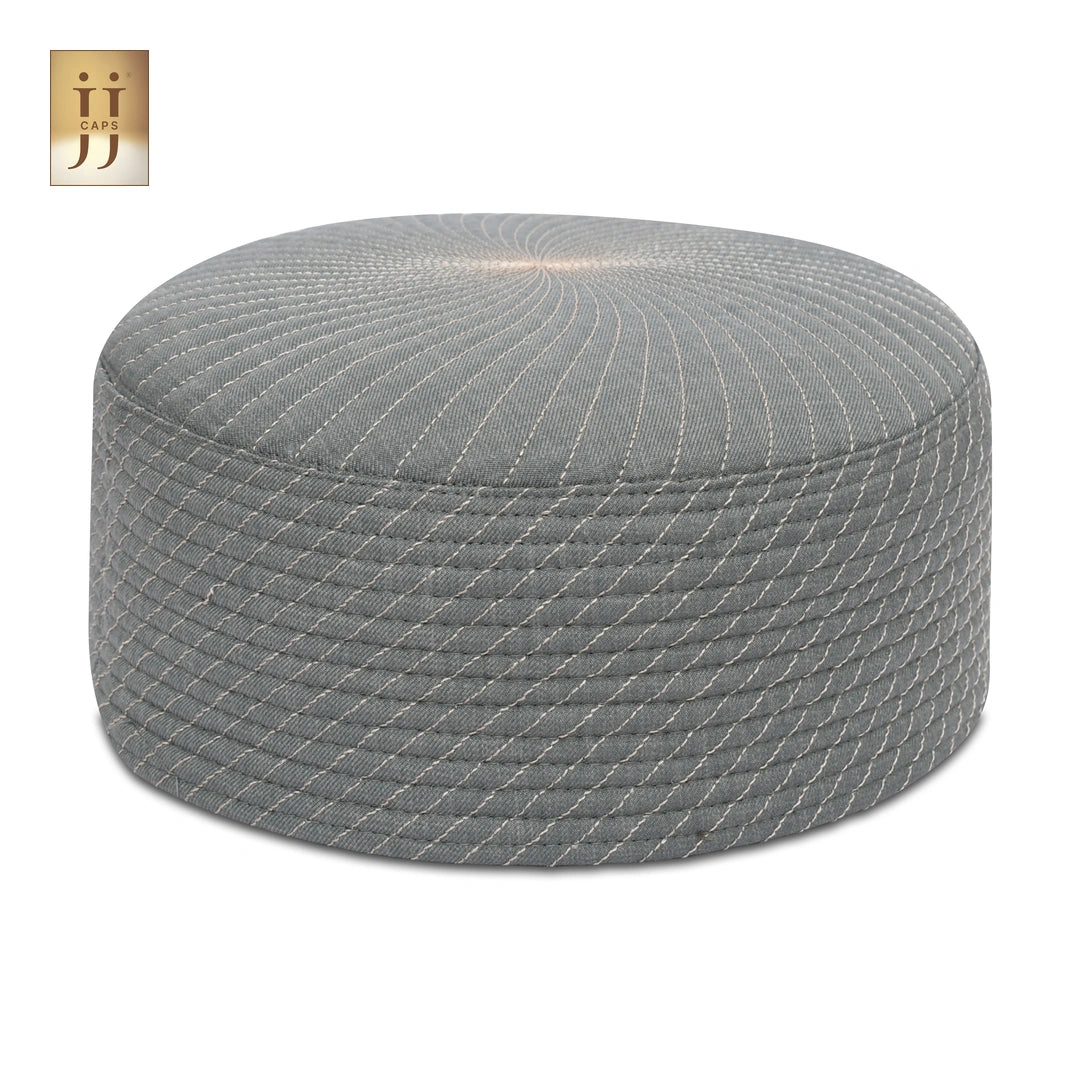 Junaid Jamshed inspired reversible JJ Topi featuring Uhud and Siraj patterns.