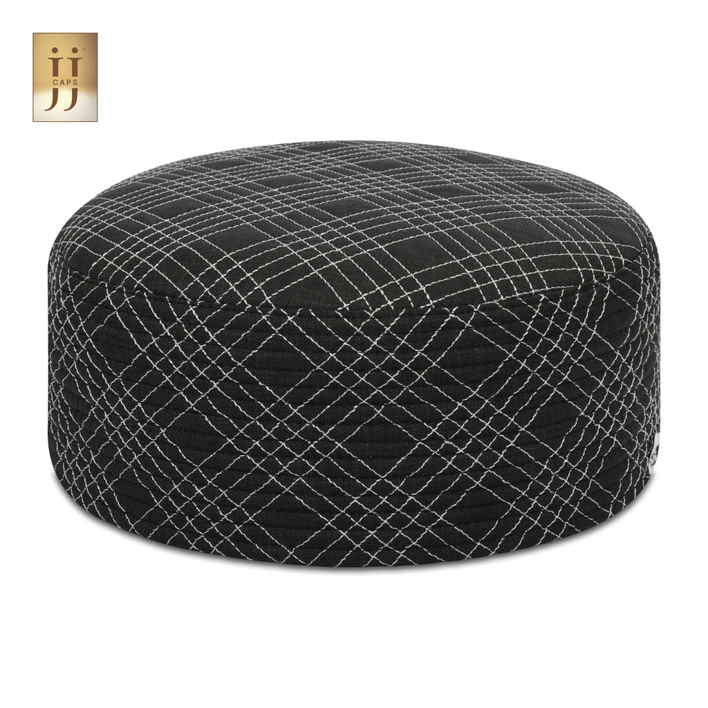 Versatile 2 in 1 Namaz Premium Cap by HayaStyle, JJ Caps®, showcasing both Uhud and Siraj designs.