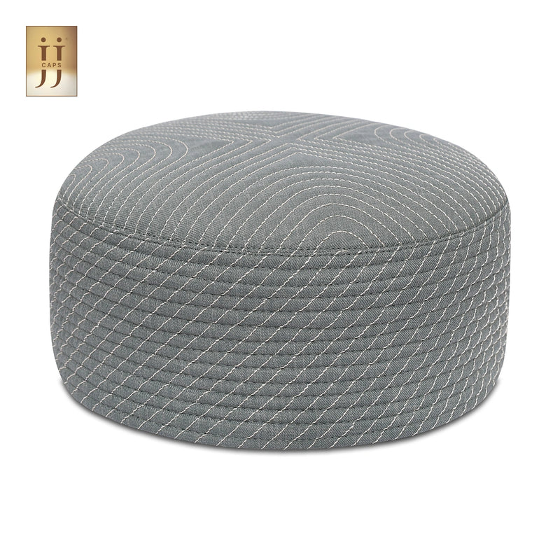 Detail of Sham pattern on Chocolate color fabric inspired by Syrian craftsmanship.