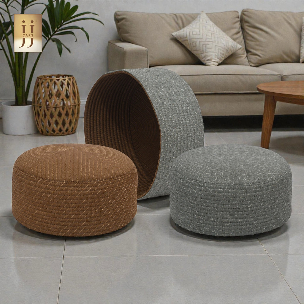 2 in 1 Namaz Premium Cap by HayaStyle showcasing the Soft Sage and Olive Brown color options.