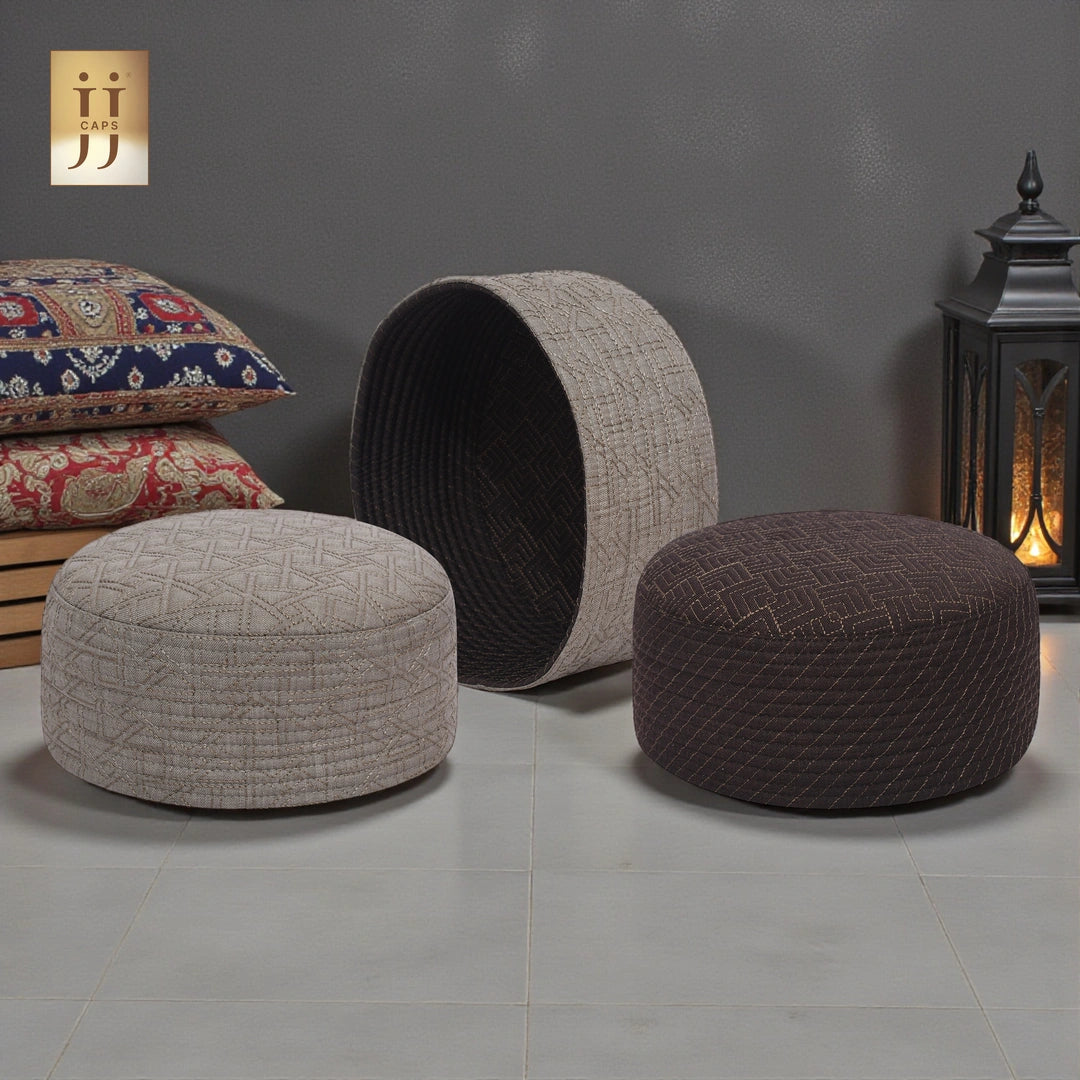 Premium 2 in 1 Namaz Premium Cap by HayaStyle inspired by Junaid Jamshed JJ Caps styles.