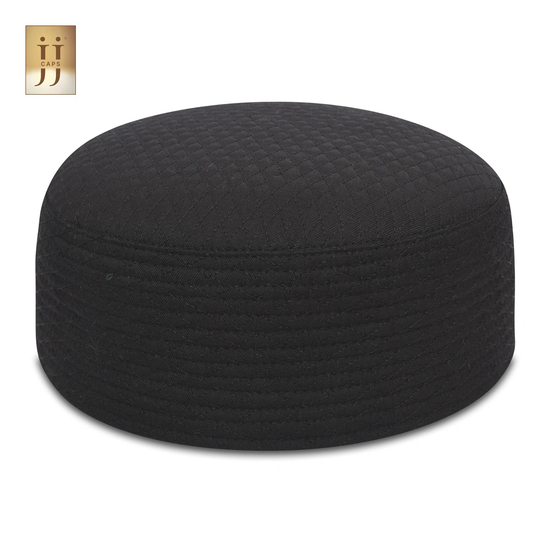 Junaid Jamshed inspired reversible JJ Topi featuring Al-Khalil and Faris patterns.