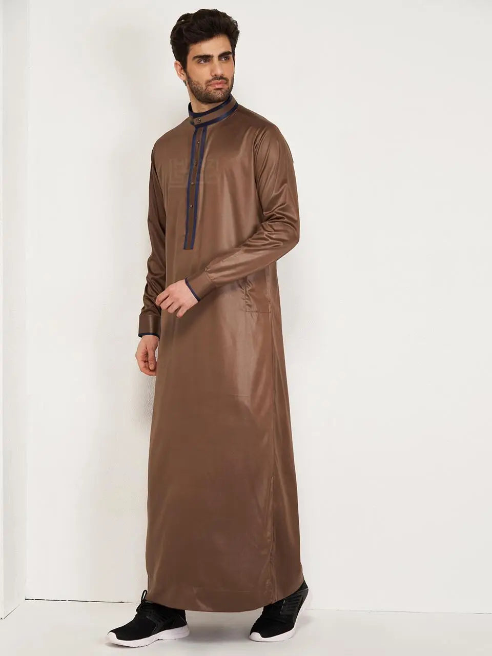 Premium Designer Thobe – Copper Brown By Hijazi