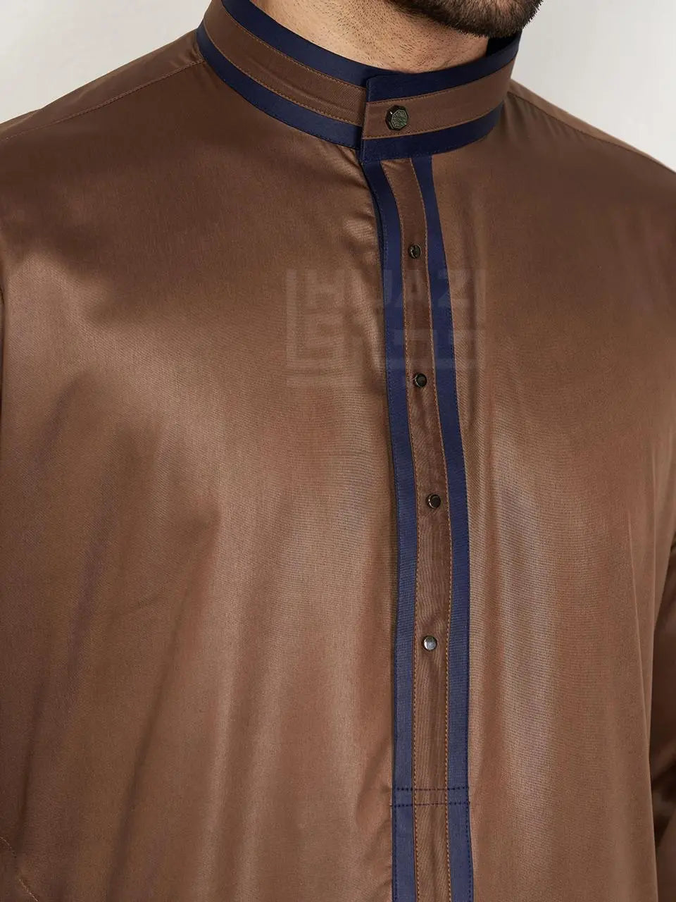 Premium Designer Thobe – Copper Brown By Hijazi