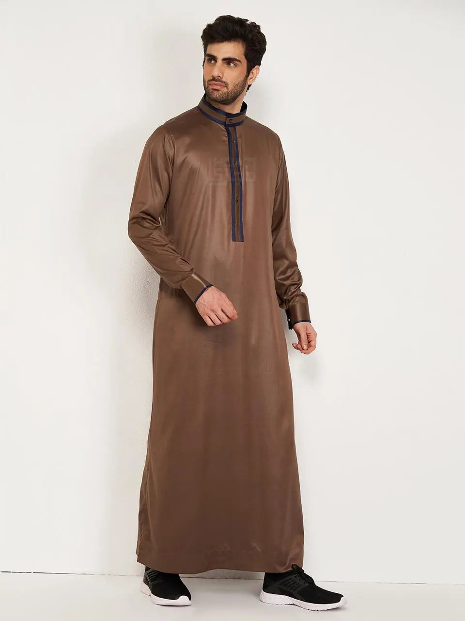 Premium Designer Thobe – Copper Brown By Hijazi