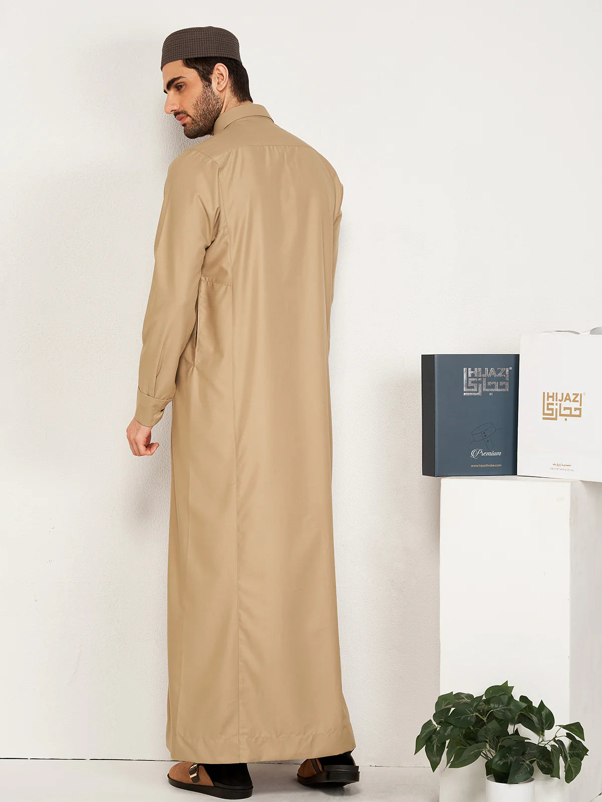 Al-Waqar Beige Premium Hijazi Thobe