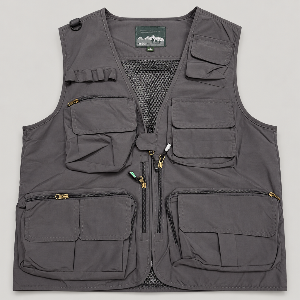 Charcoal Grey Afghani Style Jacket for men – flat lay front