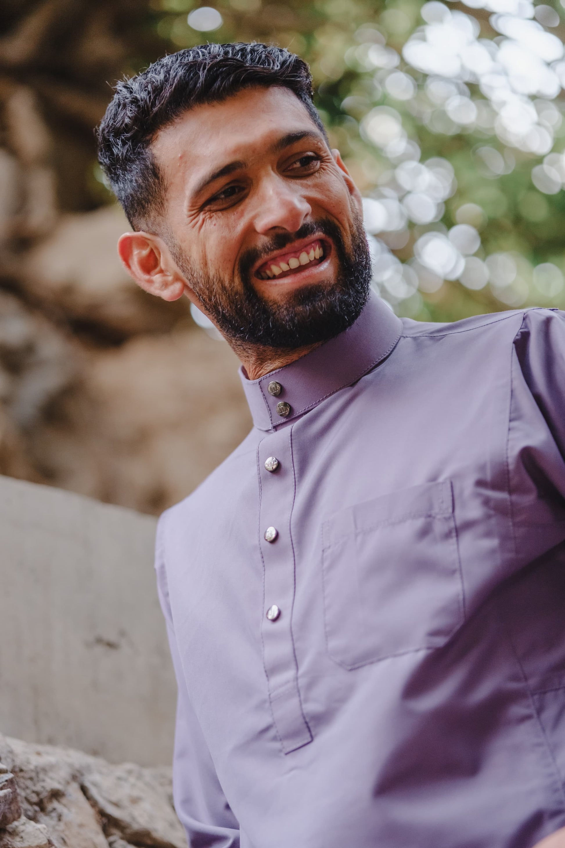 Back view of the Unicus Thobe Purple 2.0 by Mashroo.
