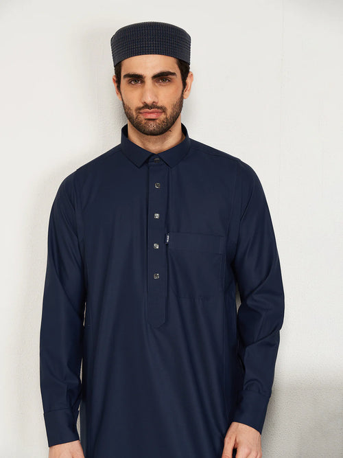 Al-Waqar Royal Blue Premium Hijazi Thobe